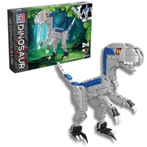 Dinosaur Building Blocks 231pc Velociraptor 2-in-1