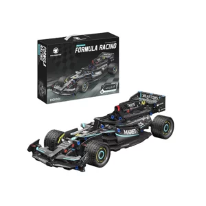 Formula Racing Car Building Blocks Black