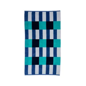 Linen House Square Beach Towel - Blue