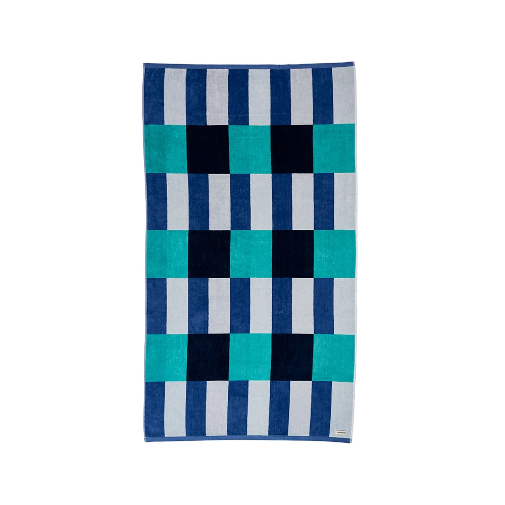 Linen House Square Beach Towel - Blue