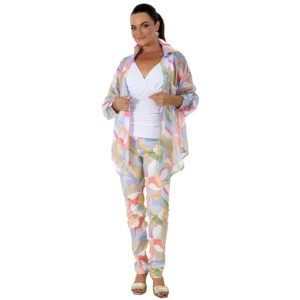 Calypso Flat Front Print Pants Calypso Flat Front Print Pants