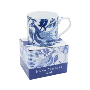 Jenna Clifford Peacock Sapphire Garden Mug