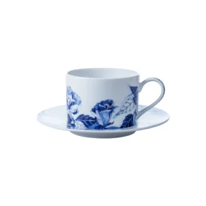 jenna Clifford Peacock Sapphire Garden Cup & Saucer
