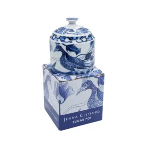 Jenna CLifford Peacock Sapphire Garden Sugar Pot