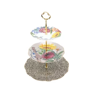 jenna Clifford Wild Bloom 3-Tier Cake Stand
