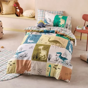 Linen House Prehistoric Patchwork Duvet Cover Set