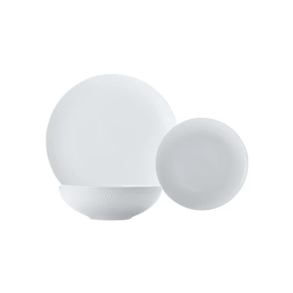 Maxwell & Williams White Basics Diamonds 12pc Dinner Set Maxwell & Williams White Basics Diamonds 12pc Dinner Set
