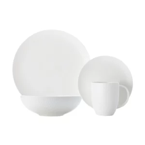 Maxwell & Williams White Basics Diamonds 16pc Dinner Set
