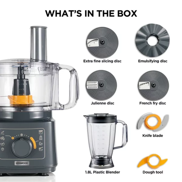 Kenwood - Food Processor Essentials Collection 750W - FDP03.50GY