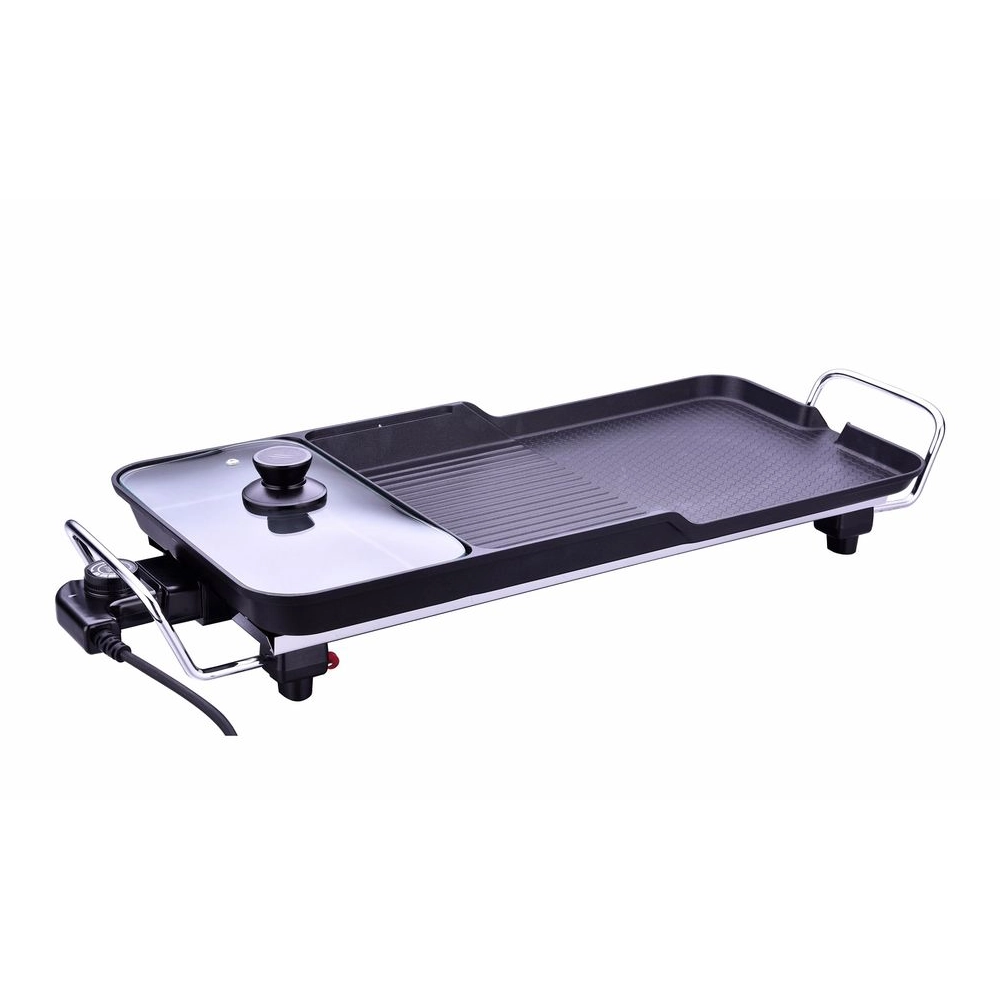 Easy to use and clean. Thermostat of 0-250 degrees