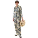 Calypso Straight Leg Flat Front Pant