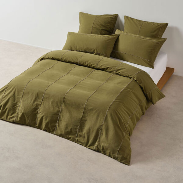 Linen House Lifestyle Jerome Duvet Cover Set - Olive