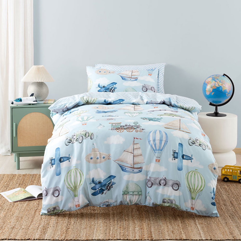 Linen House Squiggles Jetset Journey Duvet Cover Set