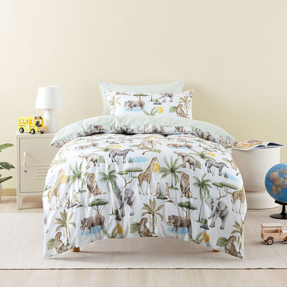 Linen House Squiggles Sunny Safari Duvet Cover Set