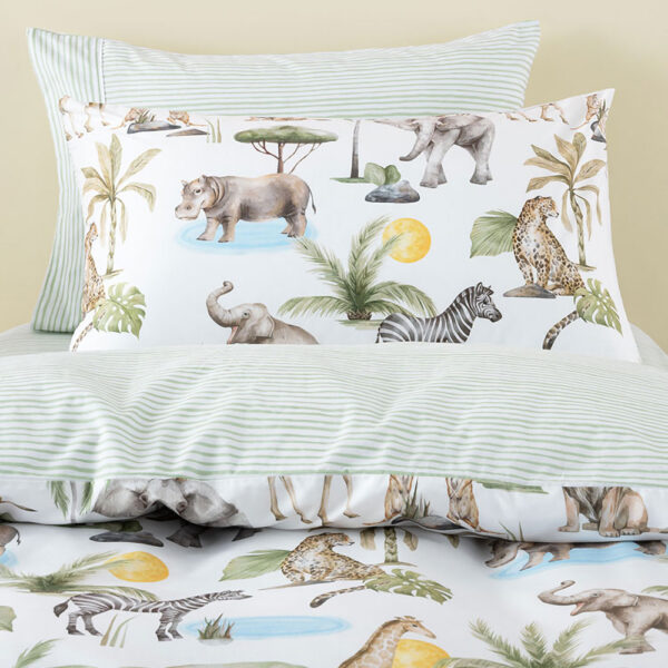 Linen House Sunny Safari Duvet Cover Set Linen House Squiggles Sunny Safari Duvet Cover Set
