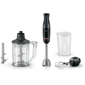 The Bosch Series 4 ErgoMaster Hand Blender Set - MSM4B654 is a premium 1000watt stick blender designed for durability and precision