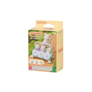 Sylvanian Families Floral Cat Triplets and Stroller