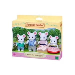 Sylvanian Families Mashmallow Mouse Family
